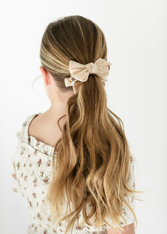 Double Bow Ponytail Hair Clip Accessories