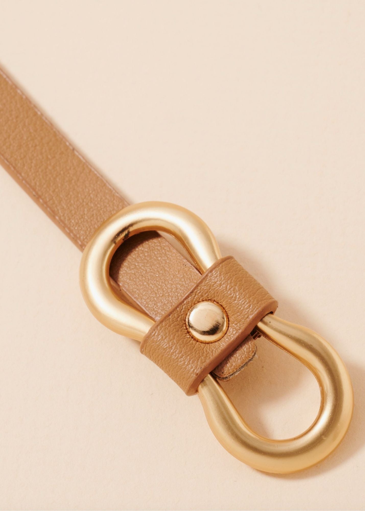 Double Circle Vegan Leather Belt Accessories