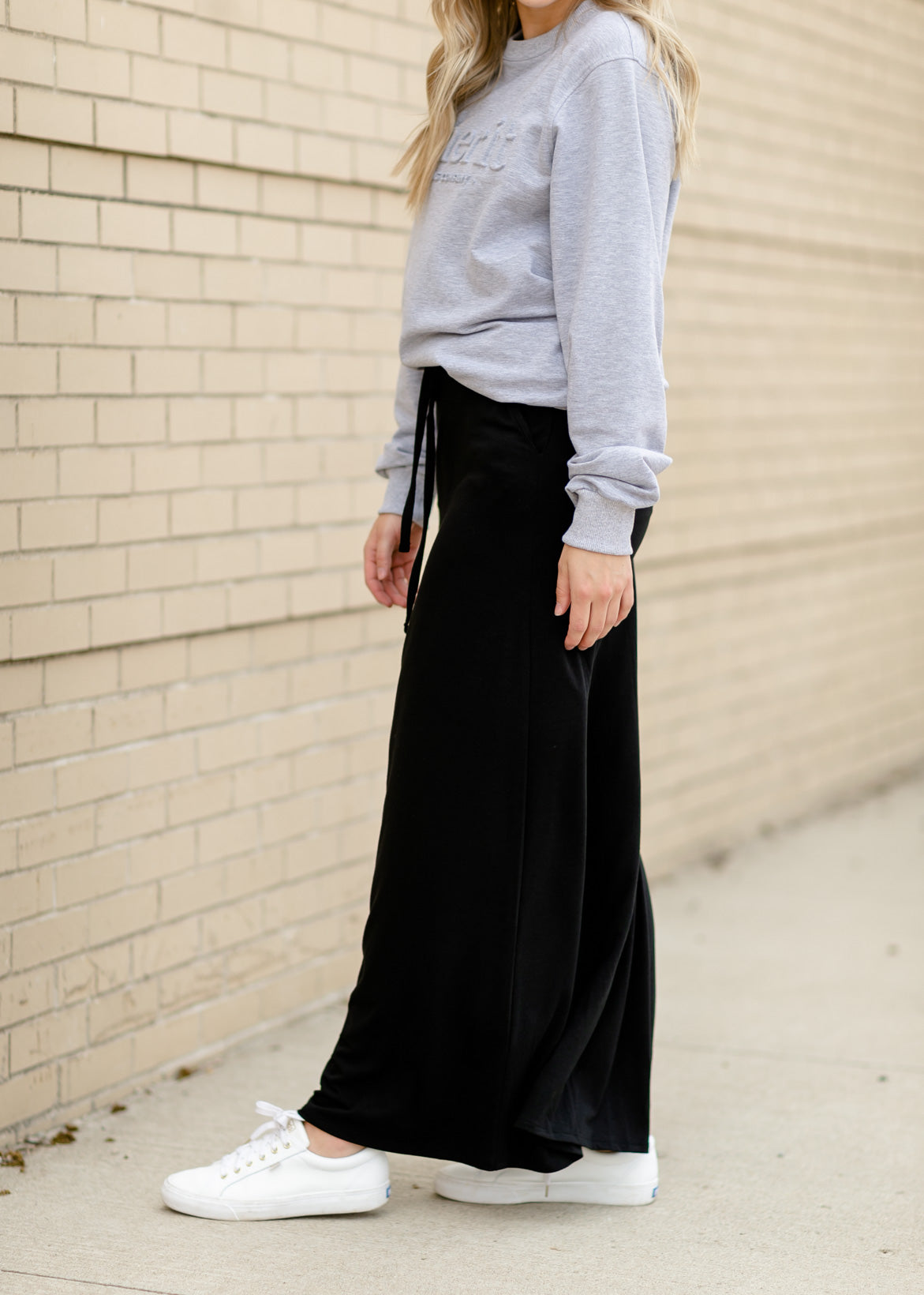 Drawstring A-line Maxi Skirt Skirts