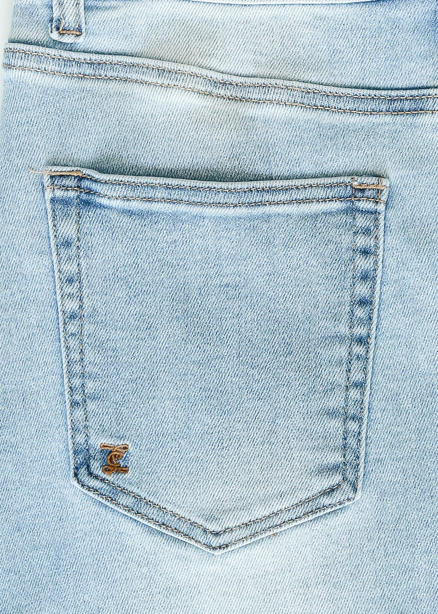 Drew Raw Hem Midi Denim Skirt IC Skirts