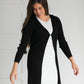 Duster Single Button Ribbed Cardigan Tops