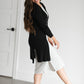 Duster Single Button Ribbed Cardigan Tops