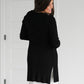 Duster Single Button Ribbed Cardigan Tops