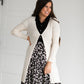 Duster Single Button Ribbed Cardigan Tops