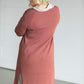 Duster Single Button Ribbed Cardigan Tops