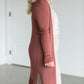Duster Single Button Ribbed Cardigan Tops