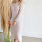 Dusty Lilac Knit Sweater Dress - FINAL SALE FF Dresses