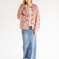 Dusty Rose Button Front Cardigan FF Tops