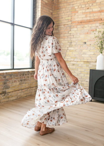 Eden Copper Blossom Dress FF Dresses