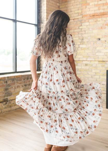 Eden Copper Blossom Dress FF Dresses