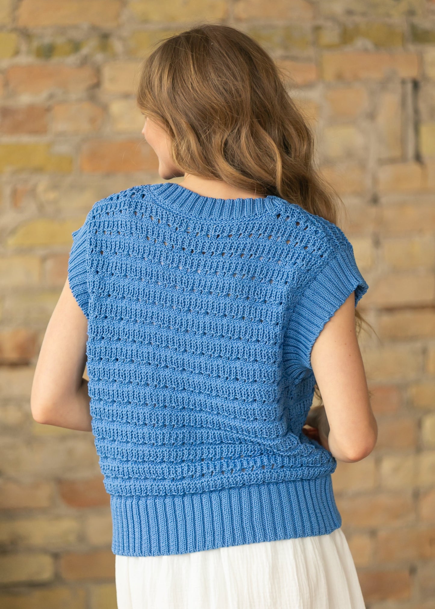 elan Crochet Dolman Short Sleeve Sweater FF Tops