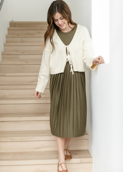 elan Tie Front Cardigan FF Layering Essentials