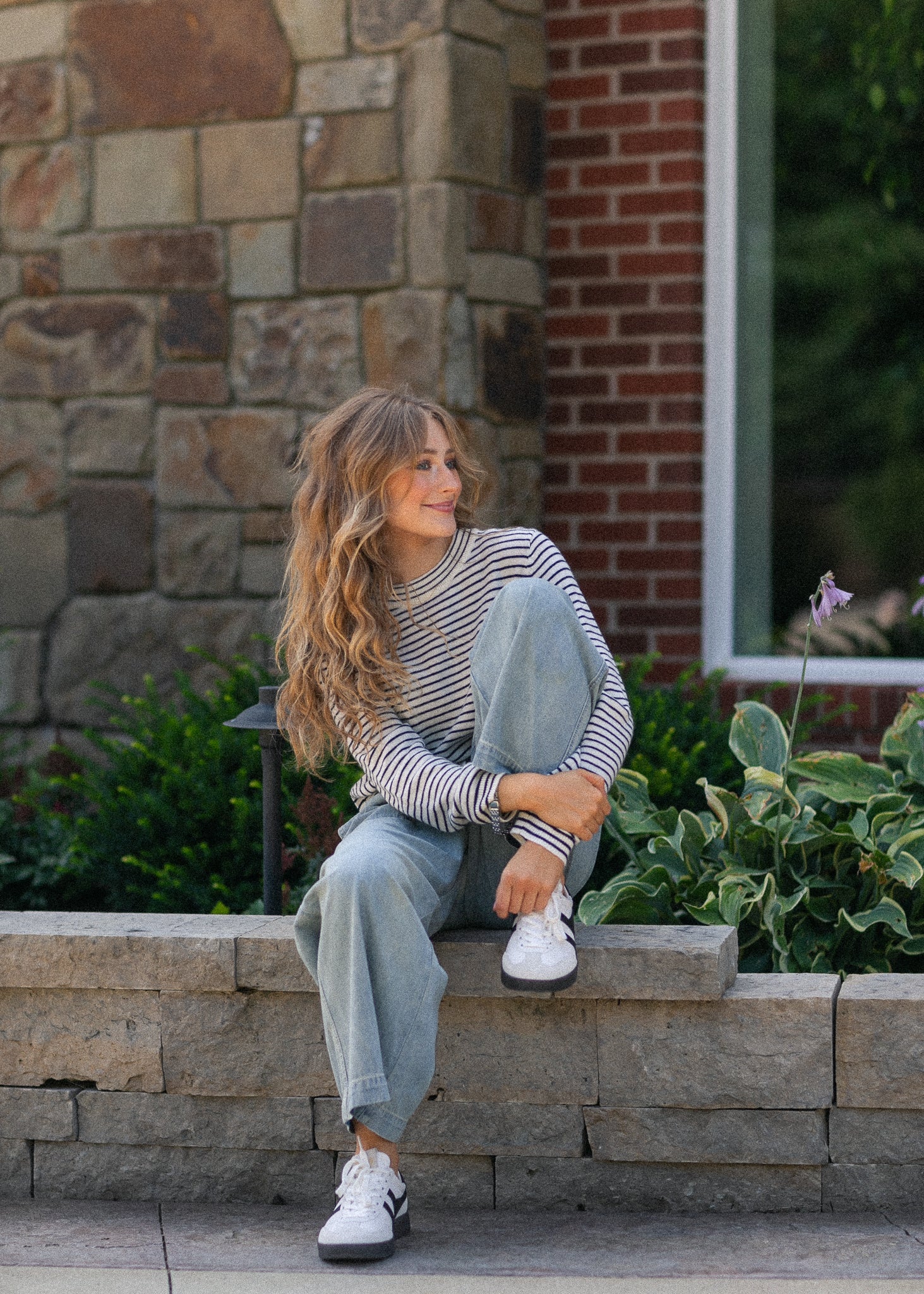 Elastic Waist Denim Pants FF Skirts