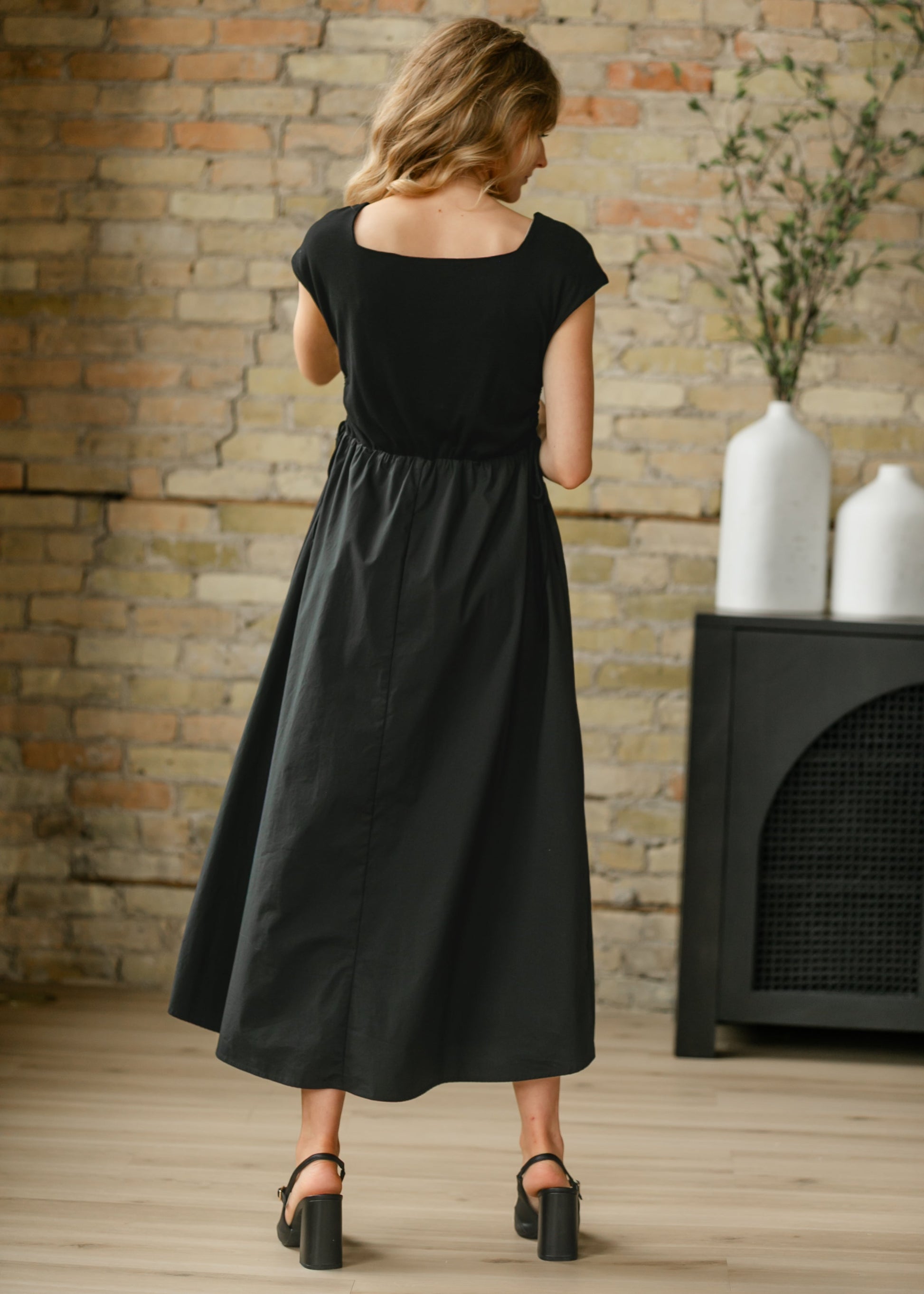 maxi black a line dress Strapless Mesh Insert A Line Maxi Dress Black