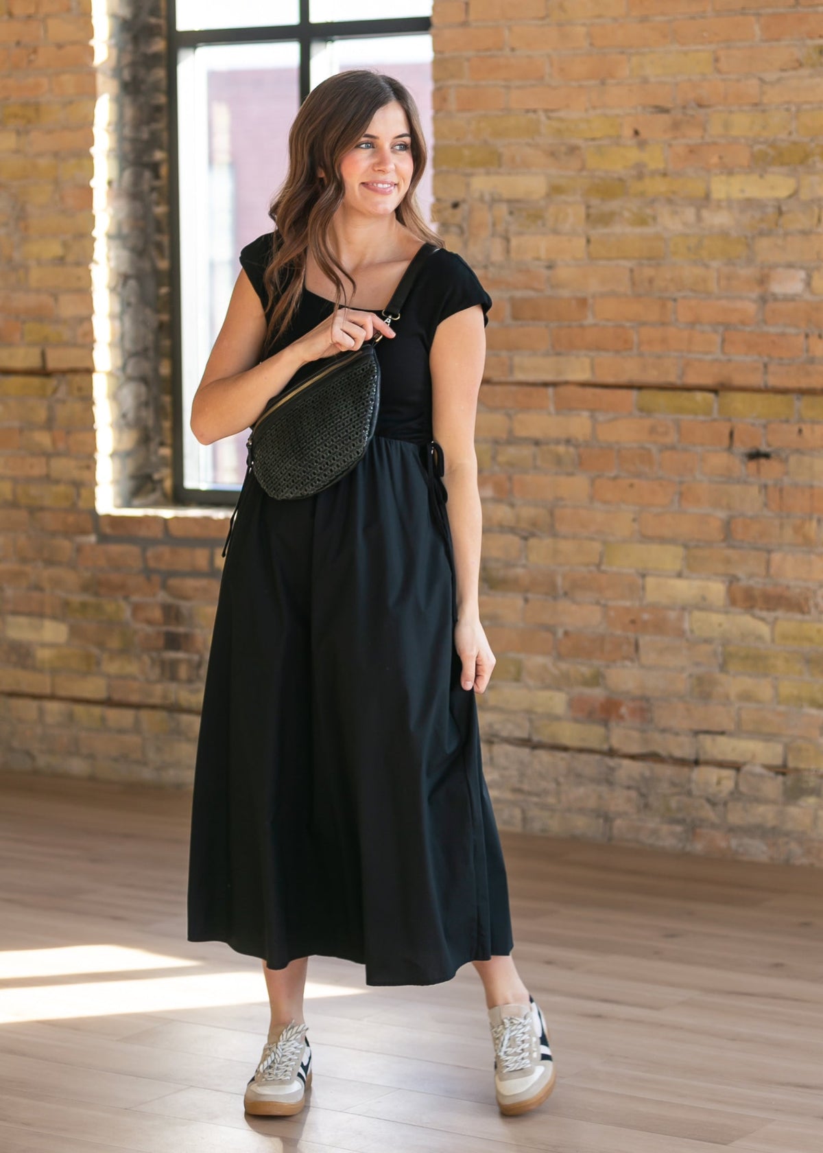 Eleanor Black A-line Maxi Dress IC Dresses