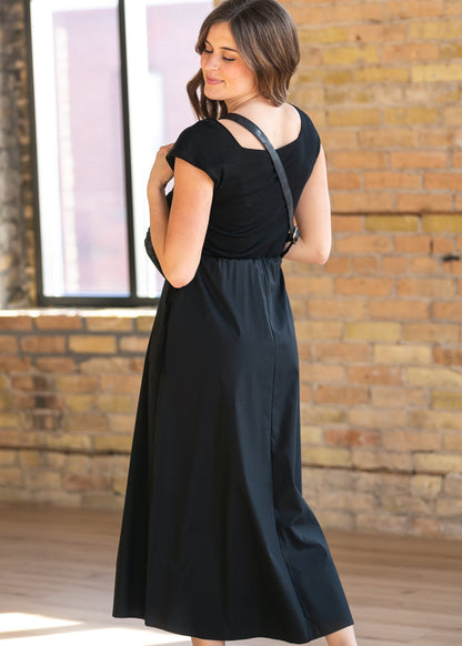 Eleanor Black A-line Maxi Dress IC Dresses