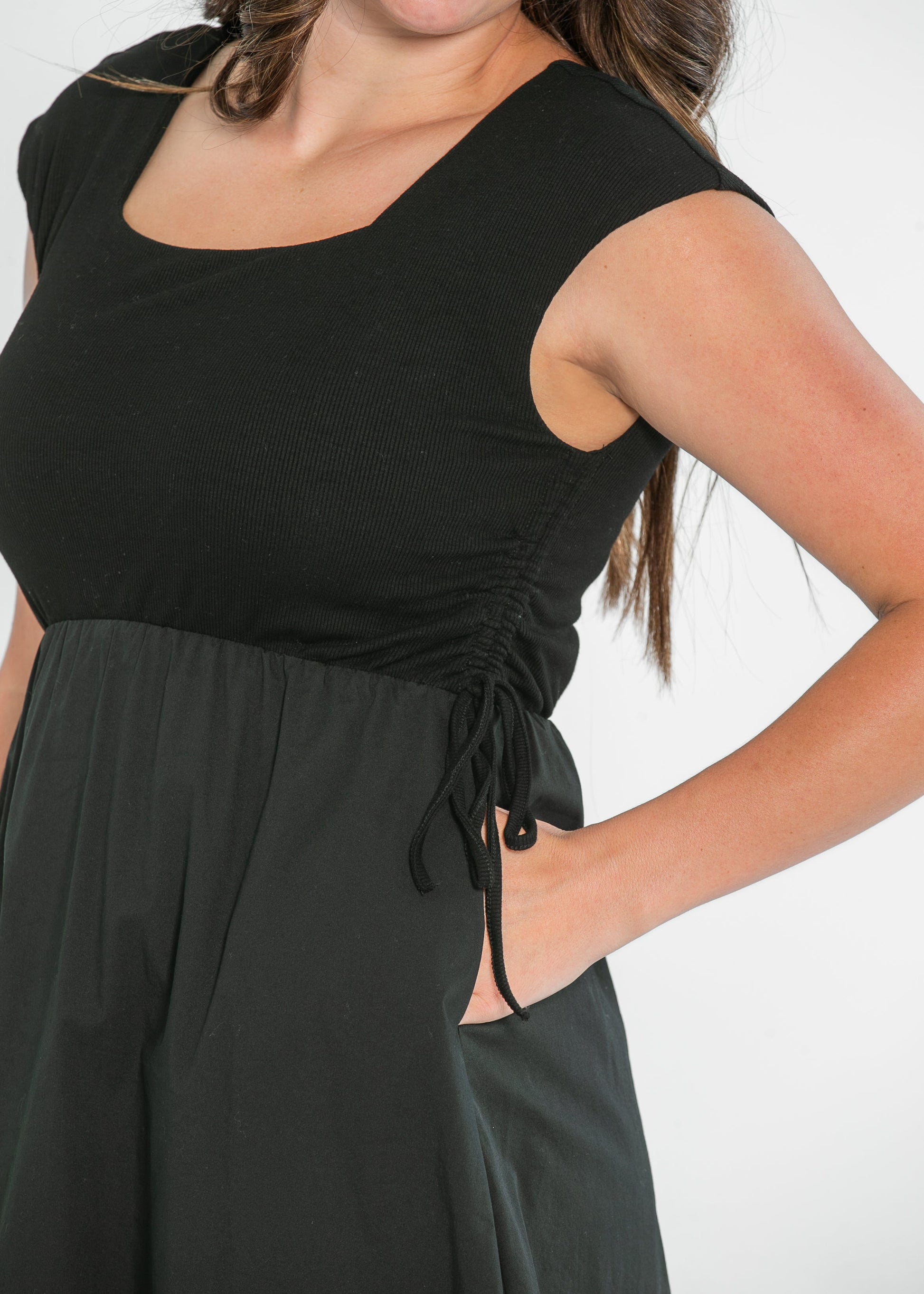 Eleanor Wide Strap A-line Maxi Dress IC Dresses