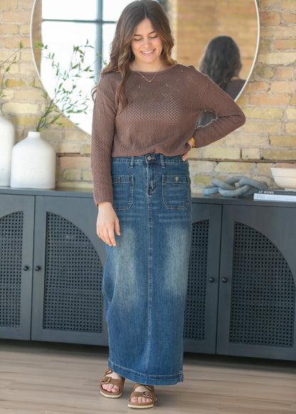 Elin Front Pocket Maxi Skirt IC Skirts