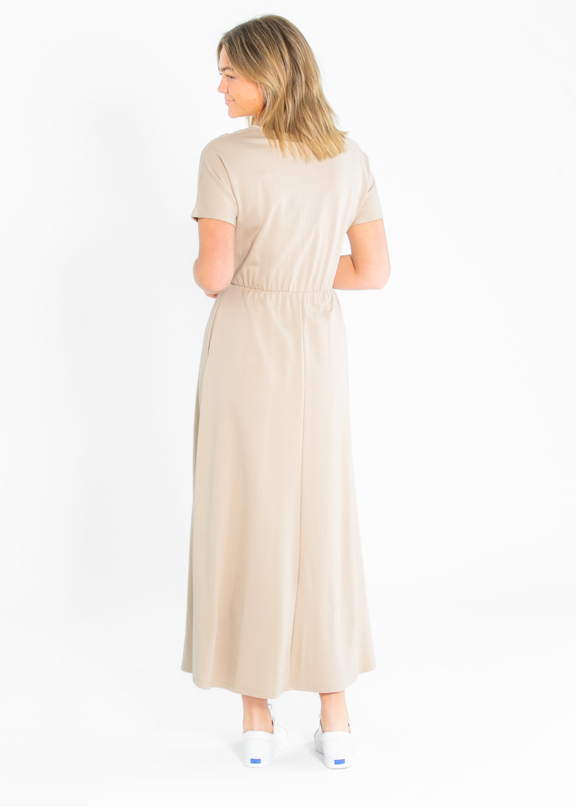 Ella Cinched Waist Maxi Dress IC Dresses
