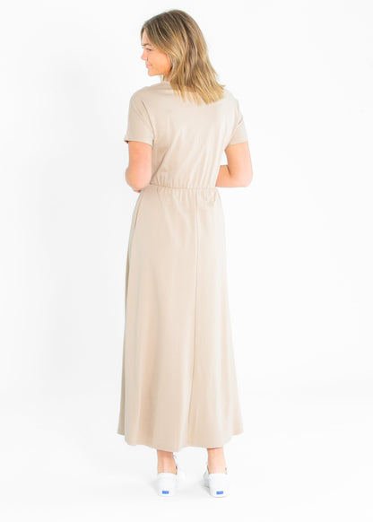 Ella Cinched Waist Maxi Dress IC Dresses