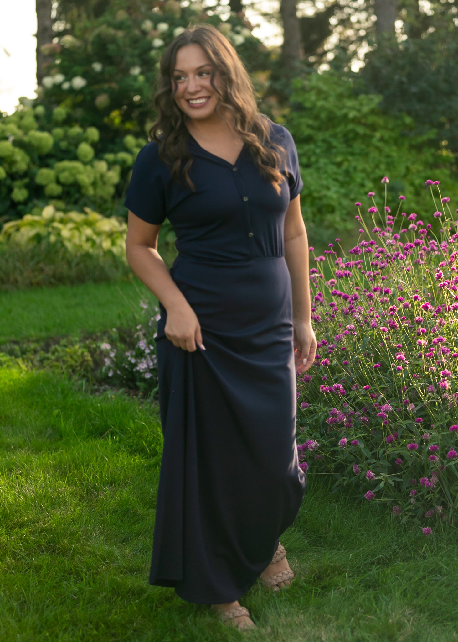 Ella Cinched Waist Maxi Dress IC Dresses