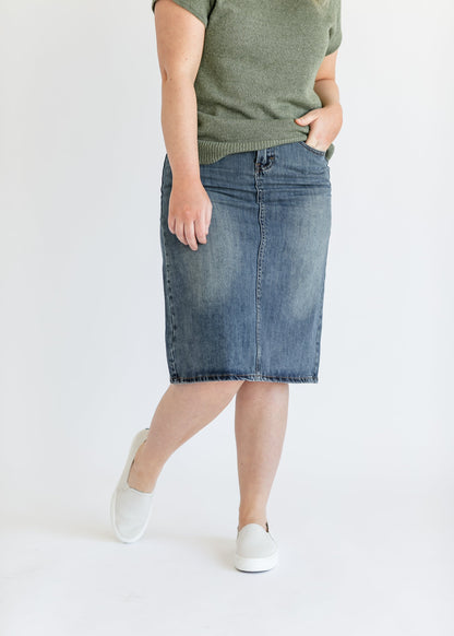 Elliot Dark Wash Midi Skirt IC Skirts