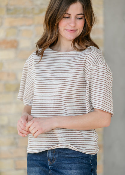 Elora Relaxed Knit Tee IC Tops