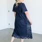 Embroidered Lace Midi Dress FF Dresses