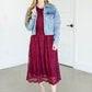 Embroidered Lace Midi Dress FF Dresses