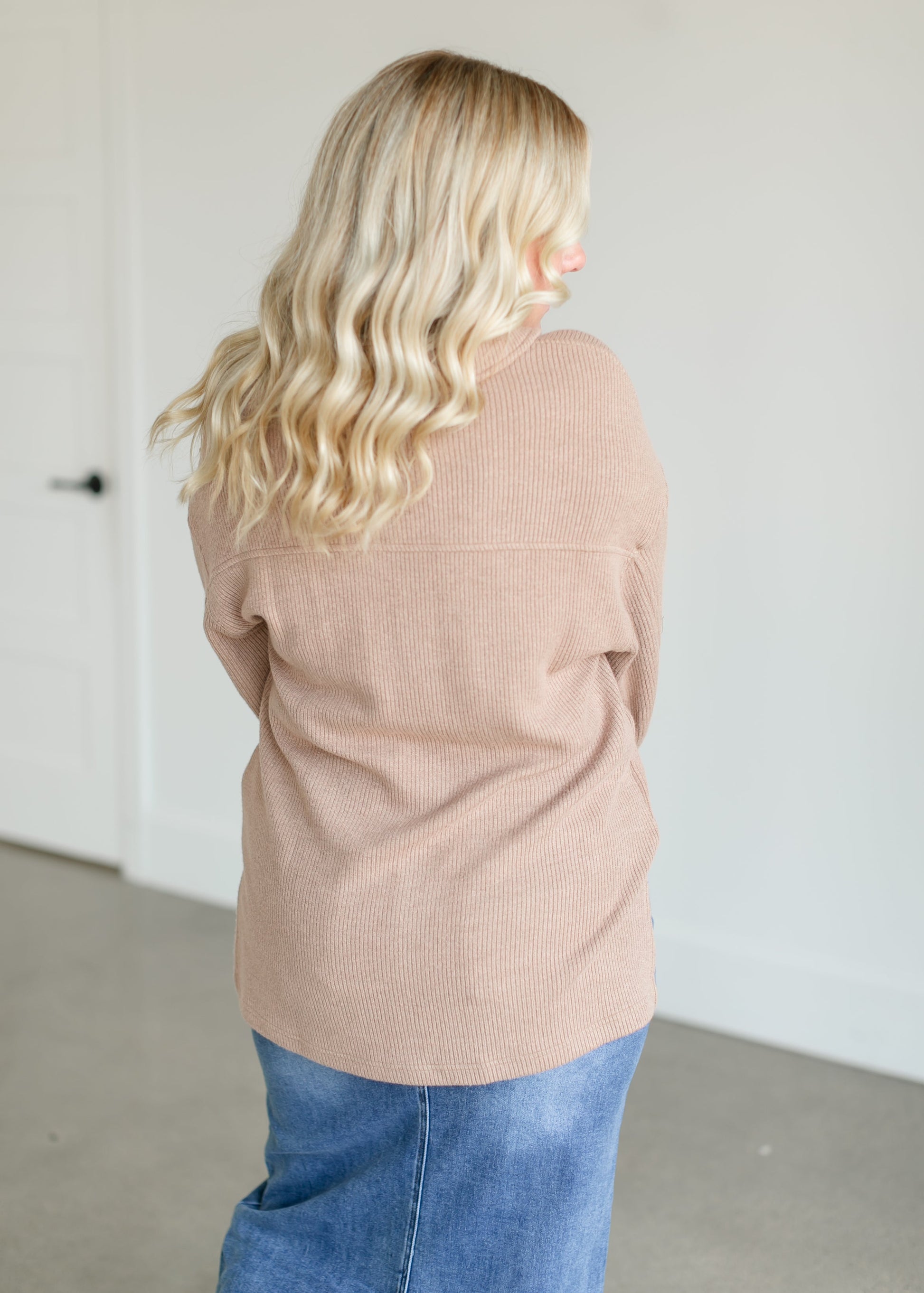 Emerie Cord Button Up Shacket FF Tops