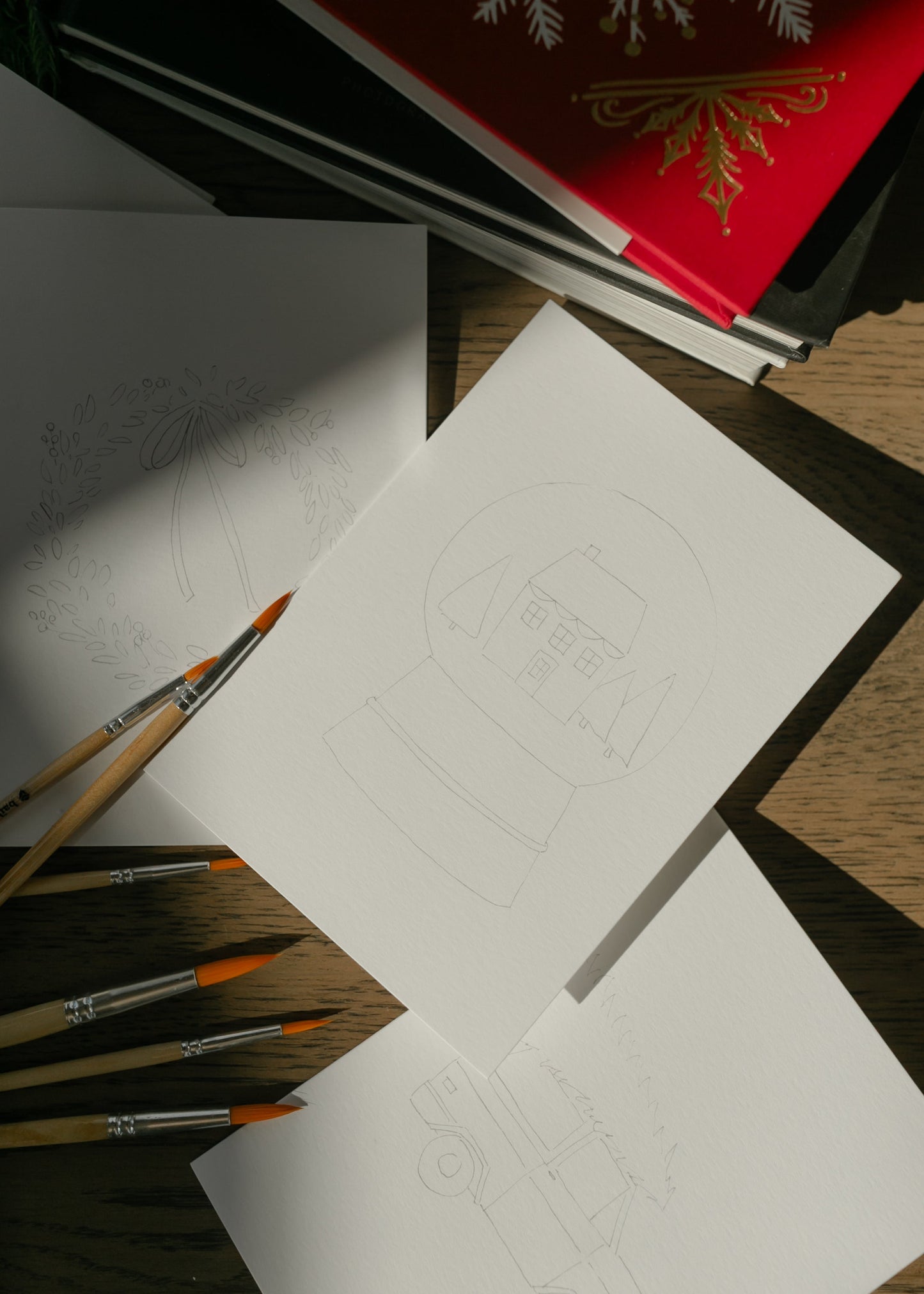 Emily Lex Christmas Paintable Notecard Gifts