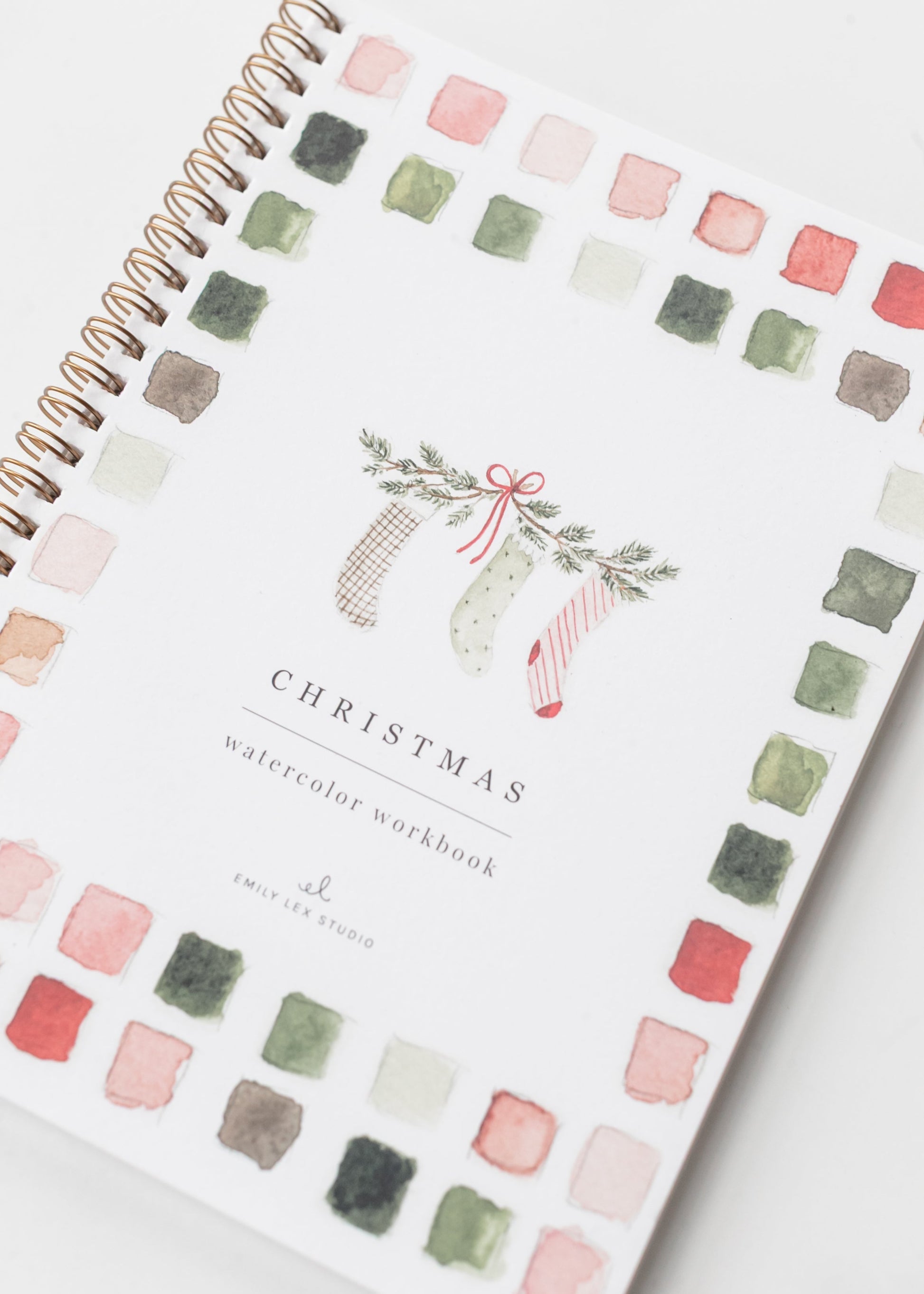 Emily Lex Studio Christmas Watercolor Workbook FF Home + Lifestyle