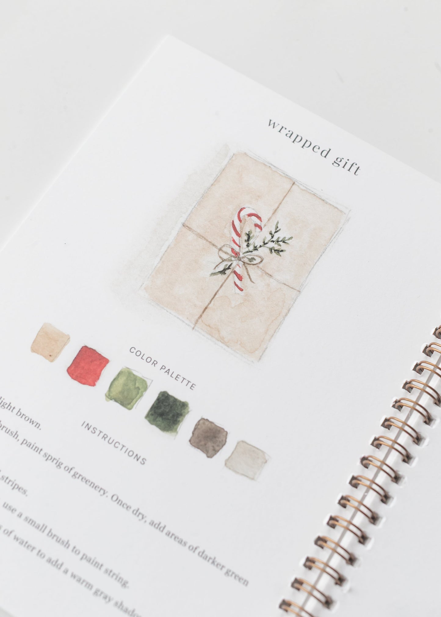 Emily Lex Studio Christmas Watercolor Workbook FF Home + Lifestyle