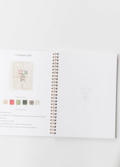 Emily Lex Studio Christmas Watercolor Workbook FF Home + Lifestyle