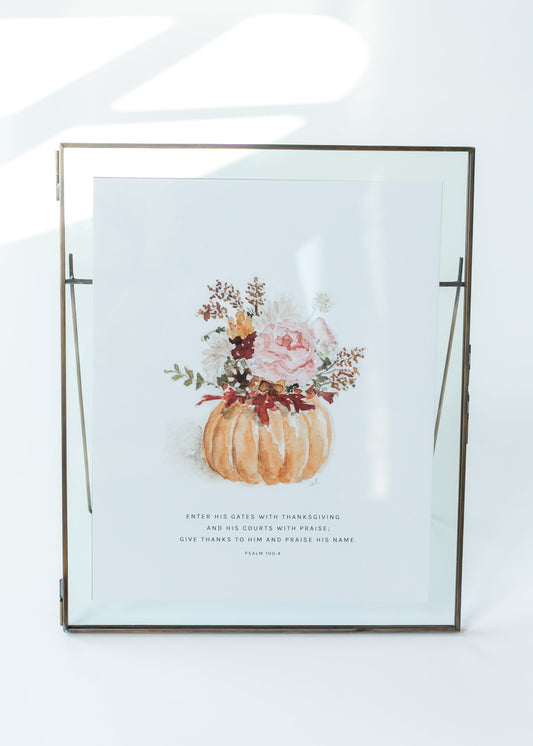 Emily Lex Studio Pumpkin Bouquet Scripture Print Gifts