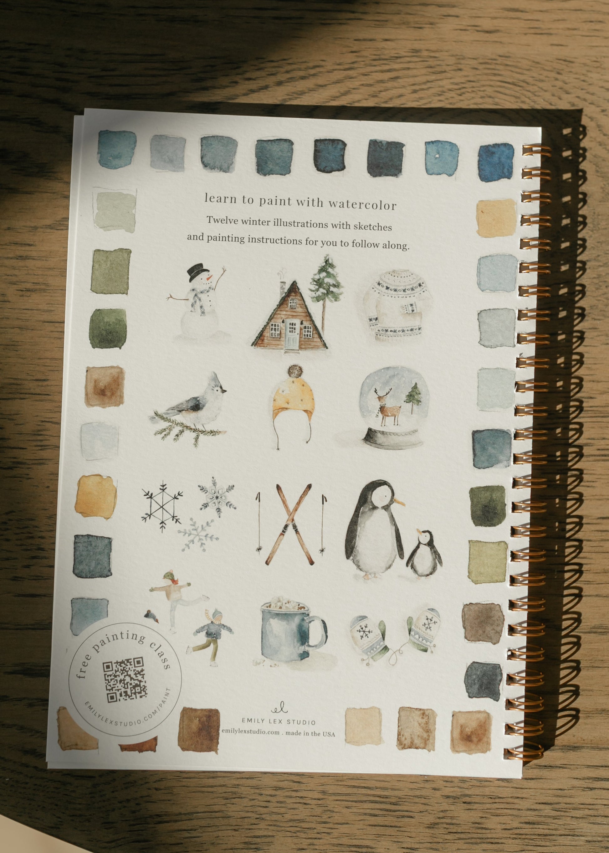Emily Lex Studio Winter Watercolor Workbook Gifts