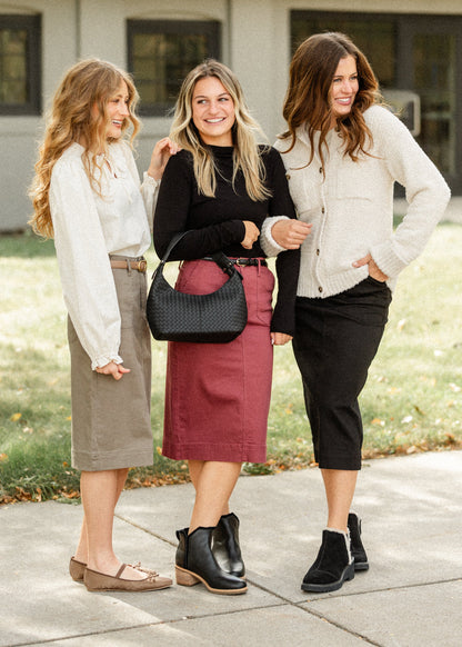 Erica Cotton Twill Midi Skirt IC Skirts