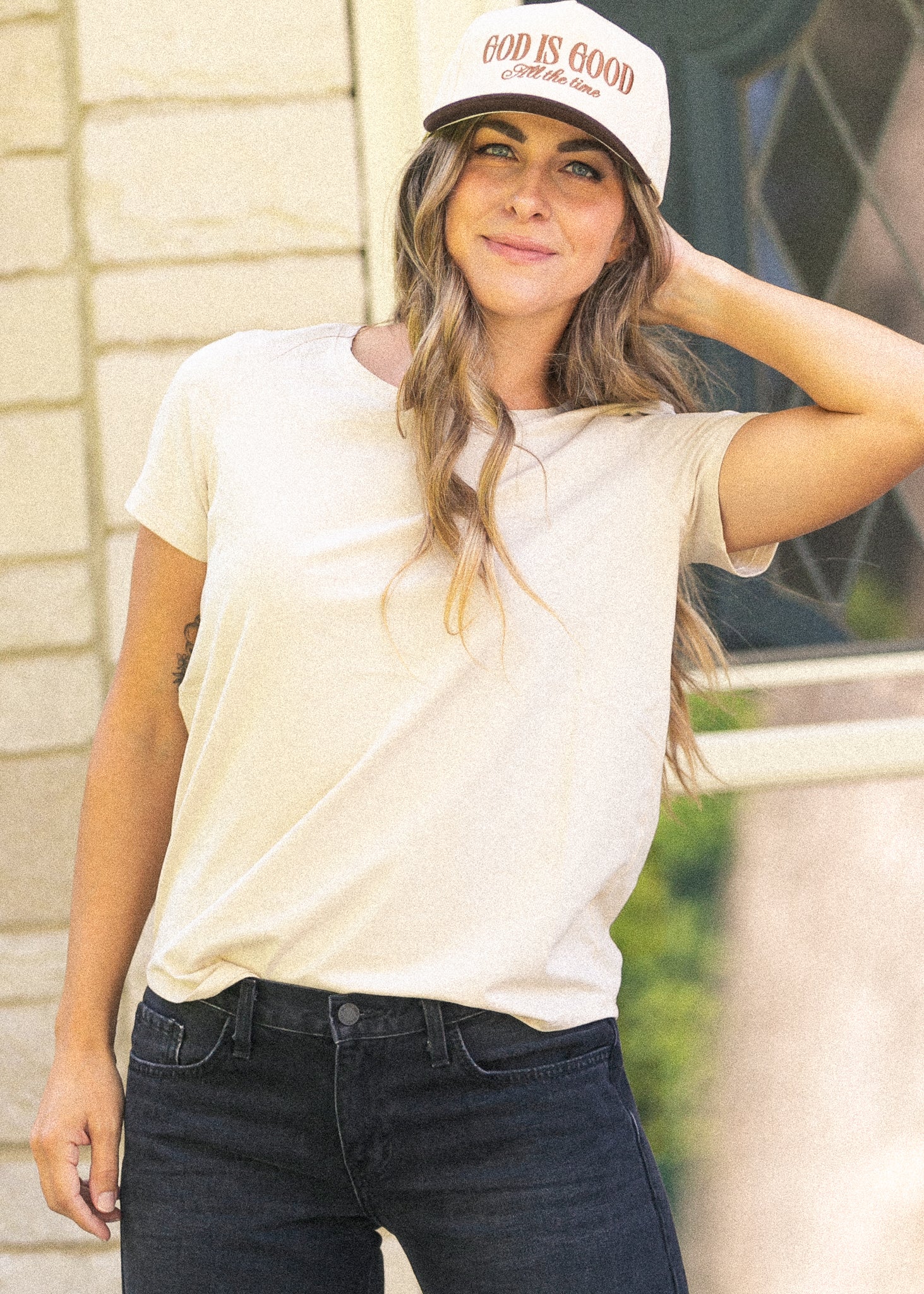 Essential Crew Basic T-shirt IC Tops Taupe / XS