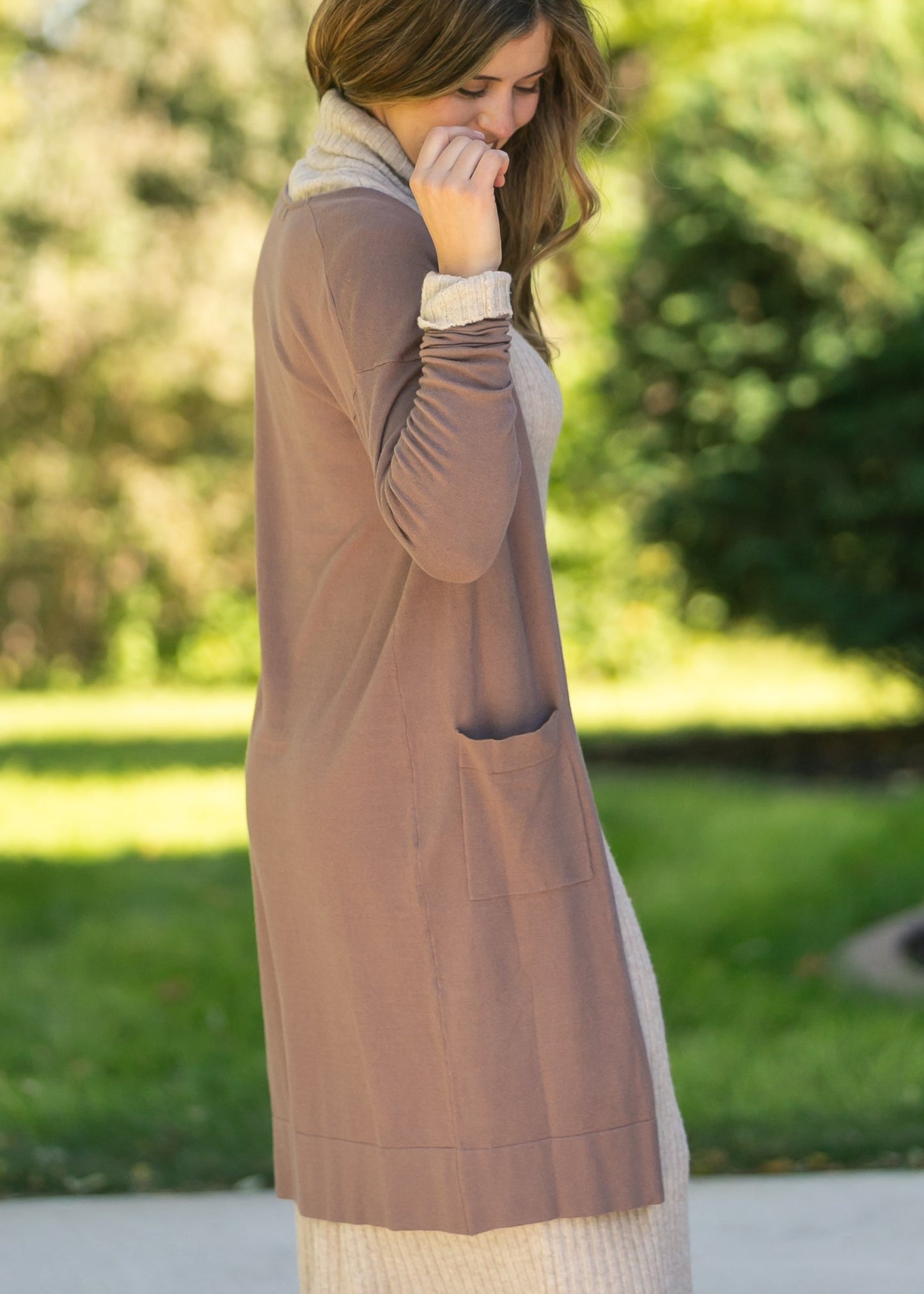 Essential Long + Soft Cardigan IC Tops