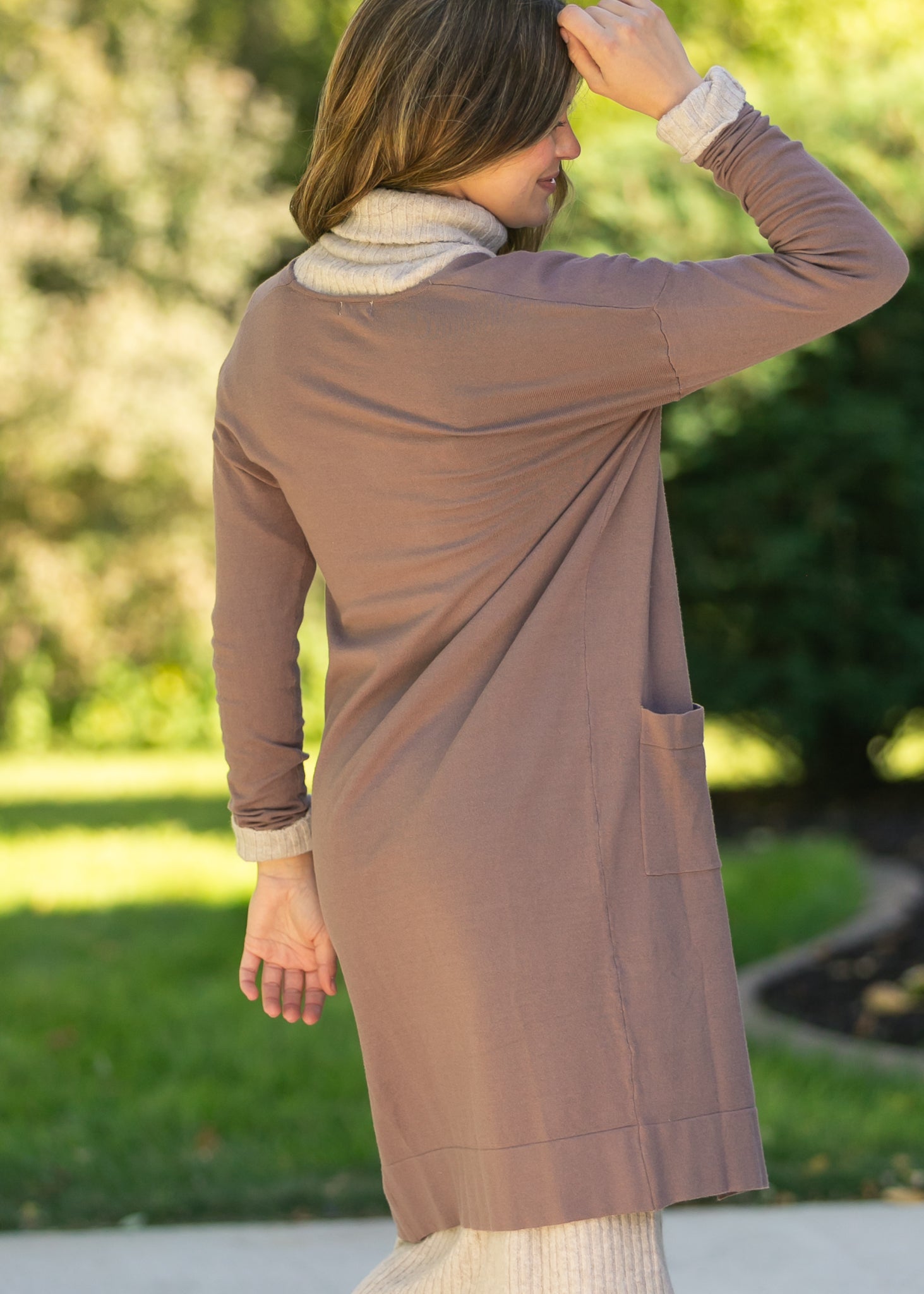 Essential Long + Soft Cardigan IC Tops