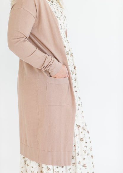 Essential Long + Soft Cardigan IC Tops