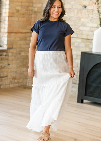 Essential Navy Short Sleeve Basic T-shirt IC Tops