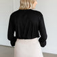 Essential Pleated Ruffle Sleeve Top IC Tops