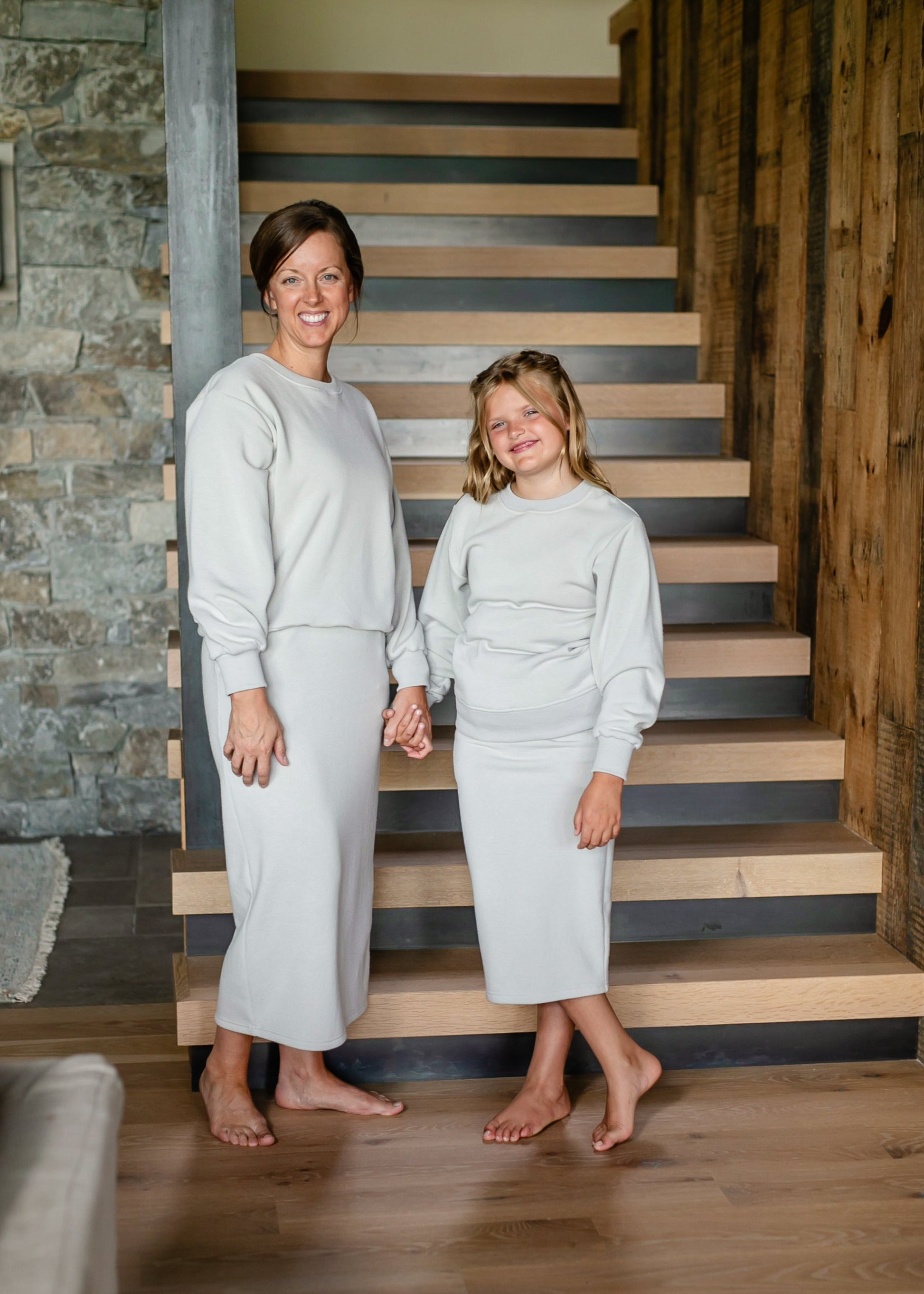 Essential Sweatshirt Set Skirt IC Tops