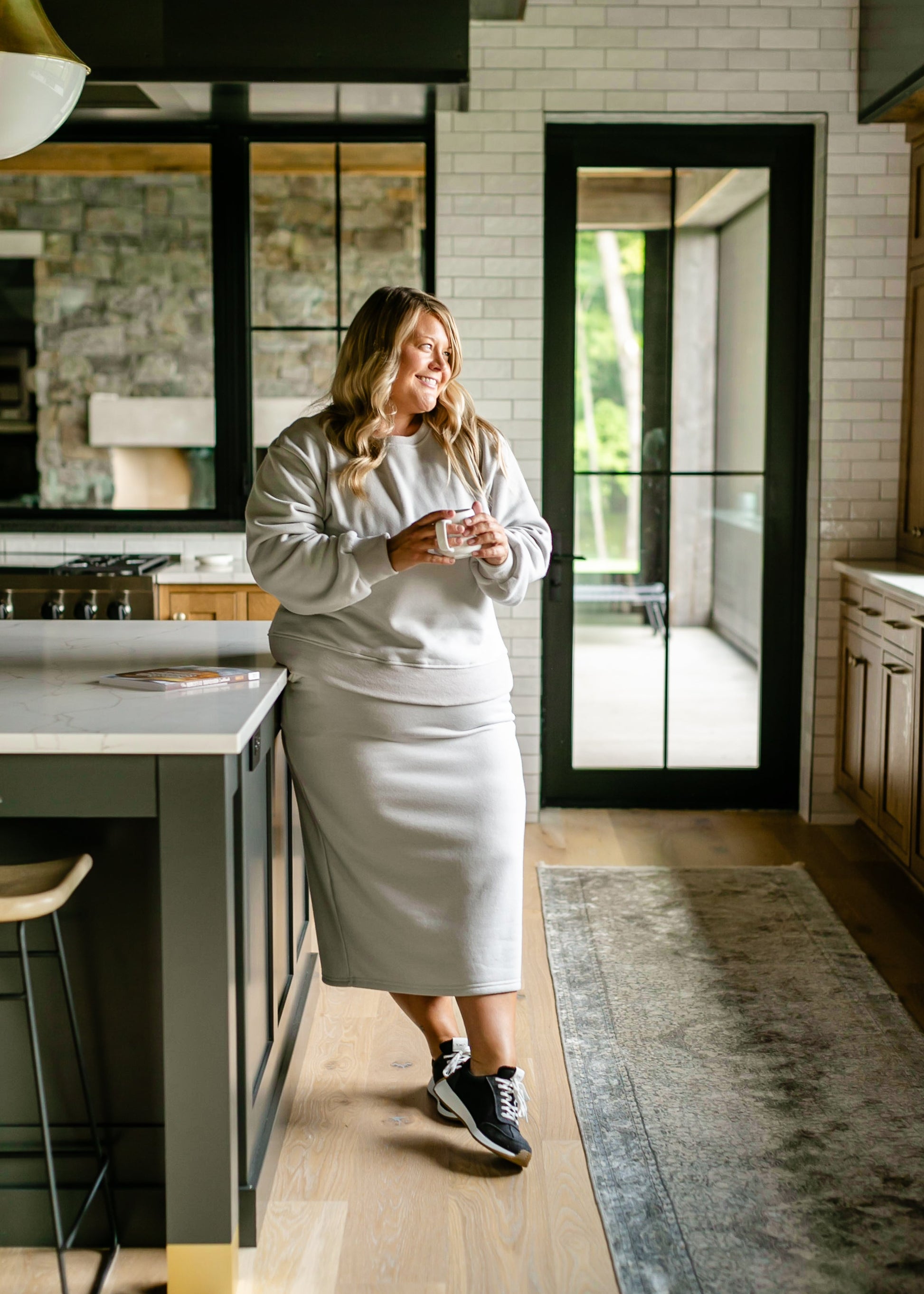 Essential Sweatshirt Set Skirt IC Tops