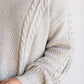 Eternal Crewneck Metallic Cable Knit Sweater FF Tops