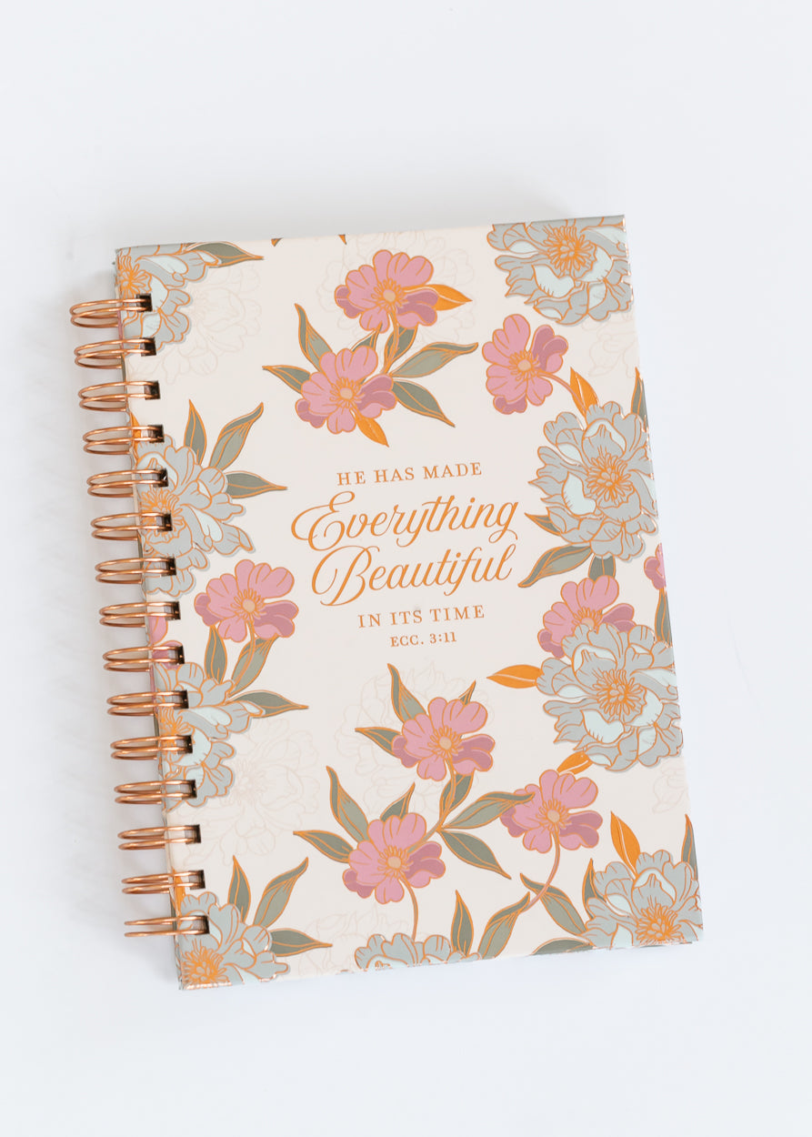 Everything Beautiful Ecclesiastes 3:11 Spiral Journal Gifts