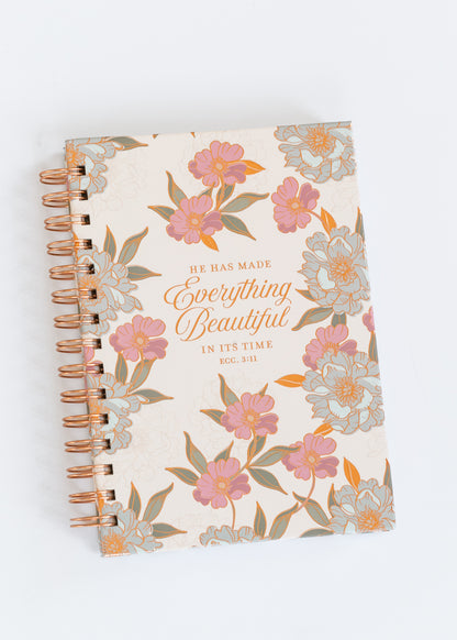 Everything Beautiful Ecclesiastes 3:11 Spiral Journal Gifts