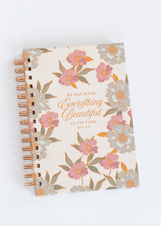 Everything Beautiful Ecclesiastes 3:11 Spiral Journal Gifts