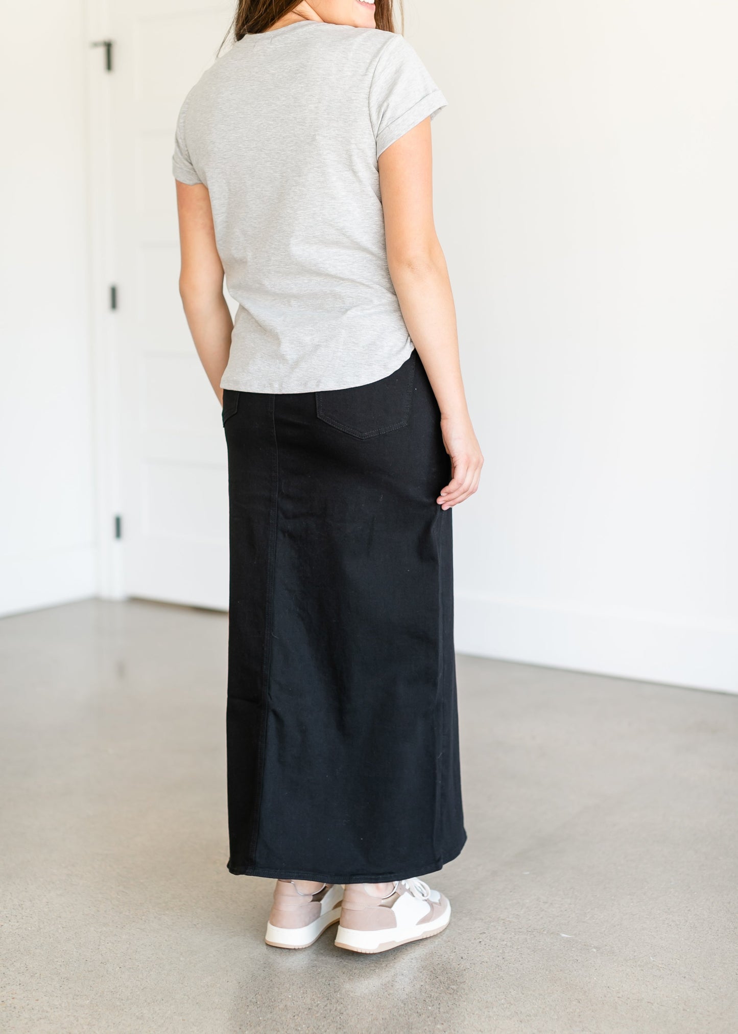 Faith Long Denim Maxi Skirt IC Skirts